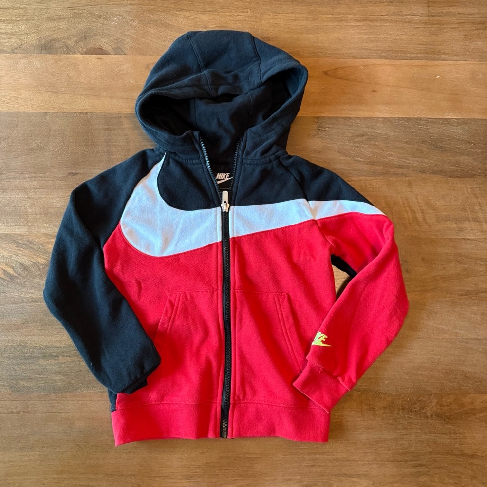 Nike Colorblock Jacket with Hood and Zipper - zip up hoodie